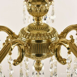 Фото 2 Люстра бронзовая с хрусталём 75102/5/175 A G