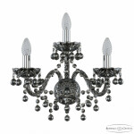 Фото 1 Бра хрустальные 1409B/2+1/160 Ni M781