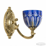 Фото 1 Бра бронзовые с хрусталём 7209B10/1/175 G P1 U Clear-Blue/H-1I