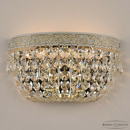 Фото Бра хрустальные AL19011B/25OL WMG Bohemia Ivele Crystal