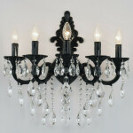 Фото Бра хрустальные AL7801B15/5/210 B BG Bohemia Ivele Crystal