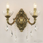 Фото 1 Бра хрустальные AL7801B10/2/175 B AGB P Clear/M-1H Bohemia Ivele Crystal