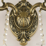 Фото 4 Бра хрустальные AL7801B10/2/175 B AGB P Clear/M-1H Bohemia Ivele Crystal