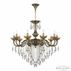 Фото Люстра хрустальная AL78101/10/300 B AGB P Shampan/M-1H Bohemia Ivele Crystal