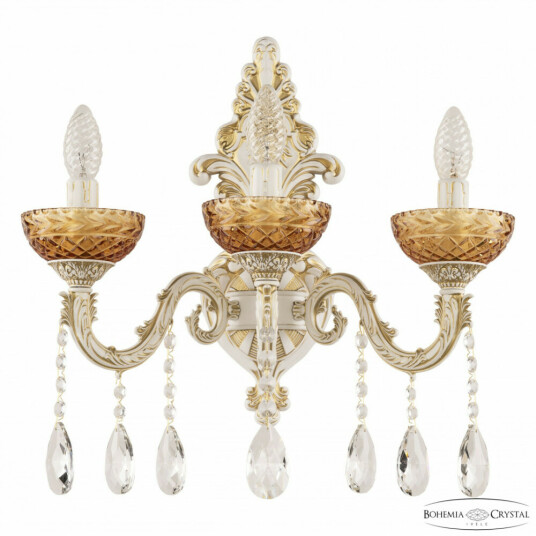 Фото Бра хрустальные AL7901B15/3/175 A WMG P Amber/M-1F Bohemia Ivele Crystal