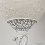 Фото 3 Бра с костяным фарфором AL7801B15/3/175 WMN P1 U Rose Bohemia Ivele Crystal