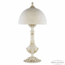 Фото Настольная лампа с косятным фарфором AL78100L/25 WMG Pair Bohemia Ivele Crystal
