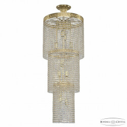 Фото Люстра каскад хрустальная 83301/40IV-100 G Bohemia Ivele Crystal