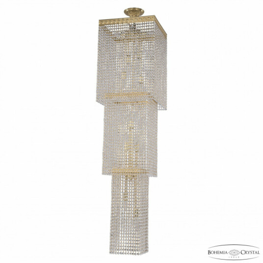 Фото Люстра каскад хрустальная 83302/40IV-150 G Bohemia Ivele Crystal