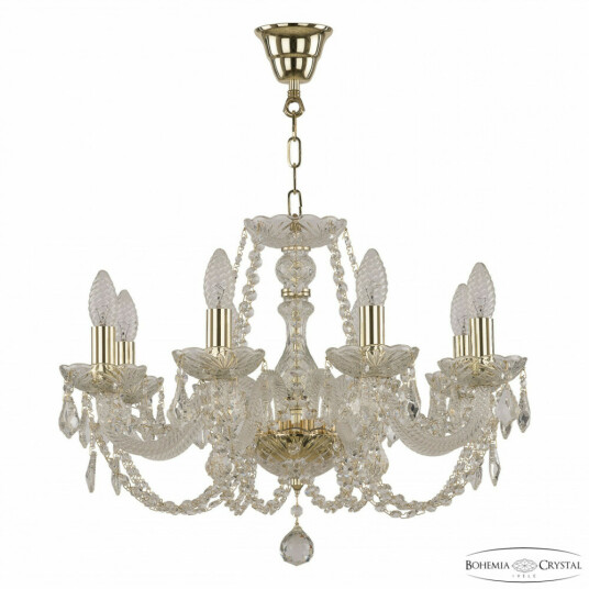 Фото Люстра хрустальная 101/8/195 G Leafs Bohemia Ivele Crystal