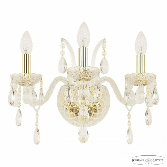 Фото Бра хрустальные 105B/3/141 G Bohemia Ivele Crystal