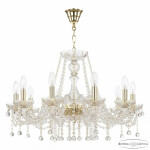 Фото Люстра хрустальная 108/10/240 G Bohemia Ivele Crystal