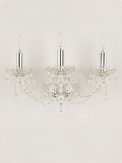 Фото Бра хрустальные 108B/3/165 Ni Bohemia Ivele Crystal