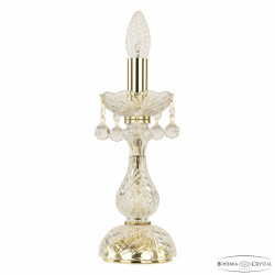 Фото Настольная лампа с хрустальными подвесками 108L/1-27 G Bohemia Ivele Crystal