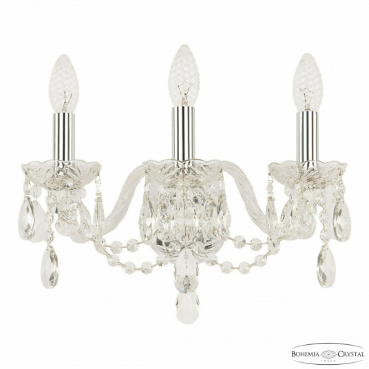 Фото Бра хрустальные 116B/3/141 Ni Bohemia Ivele Crystal
