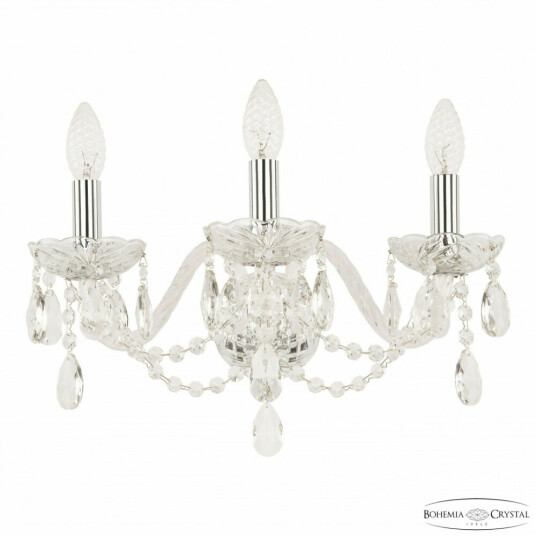 Фото Бра хрустальные 116B/3/165 Ni Bohemia Ivele Crystal