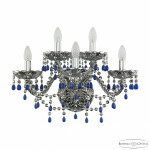 Фото Бра хрустальные 1410B/3+2/195/XL Ni V3001 M781 Bohemia Ivele Crystal