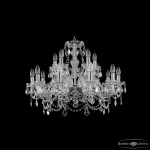 Фото Люстра хрустальная 1411/10+5/240 Ni Leafs-Лист Bohemia Ivele Crystal