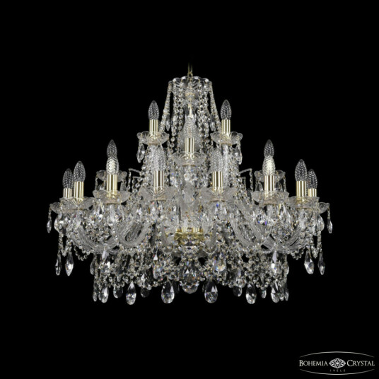 Фото Люстра хрустальная 1411/16+8+4/300 G Bohemia Ivele Crystal