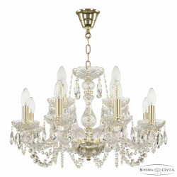 Фото Люстра хрустальная 119/8+4/200 G Bohemia Ivele Crystal