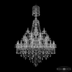 Фото Люстра хрустальная 1415/20+10+5/400/XL-180/3d Ni Bohemia Ivele Crystal