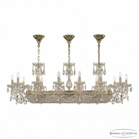 Фото Люстра хрустальная 1453/14/195/1000 G Bohemia Ivele Crystal
