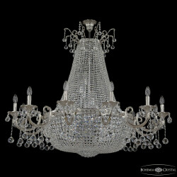 Фото Люстра груша хрустальная 2128H209/12/123IV/Y1 Ni Bohemia Ivele Crystal