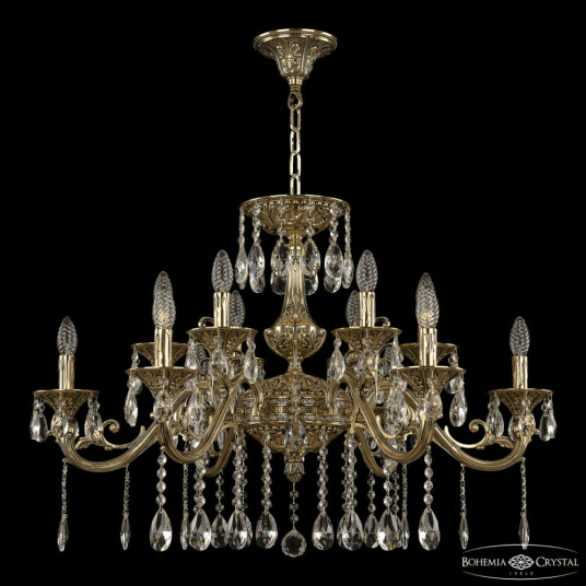 Фото Люстра бронзовая 70123/12/320 A GB U1 Bohemia Ivele Crystal