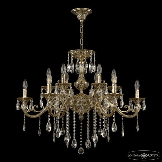 Фото Люстра бронзовая 70123/12/320 B GB U1 Bohemia Ivele Crystal