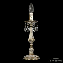 Фото Настольная лампа бронзовая 7025L/1-30 GW Bohemia Ivele Crystal